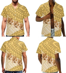 Vestido Puletasi Samoano Personalizado de Manga Midi, Estilo Polinesio Informal, Color Blanco Tribal, para Mujer, Talla Grande, Camisa, Falda, Yukata para Verano - Product Image 5