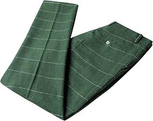 Pantalones de Vestir para Hombre, Diseño Nuevo, Ecológicos, de Lona, Casuales, de Invierno, de Pierna Ancha, Rectos, Transpirables, 100% Algodón, de Color Sólido - Product Image 3