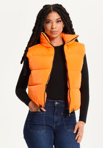Custom Logo Men Womens Crew Neck Puffer Vest Quilted Sleeveless Button Lightweight Waterproof Eco-Friendly Reversible <b>Plus</b> <b>Size</b> - Product Image 2