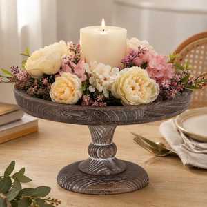 Eco-Friendly Solid Wood Circle Shape <b>Cake</b> <b>Stand</b> for Birthday and Wedding Highly Customizable Size and Color - Product Image 1