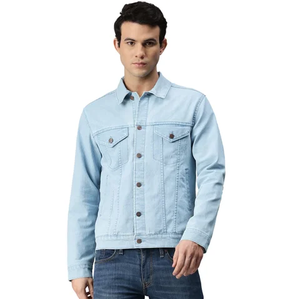 High-quality LIMOS SPORTS Fashionable Breathable Spring Hip Hop Style Washed Denim <b>Jackets</b> Tops for Both Men <b>Women</b> - Product Image 3