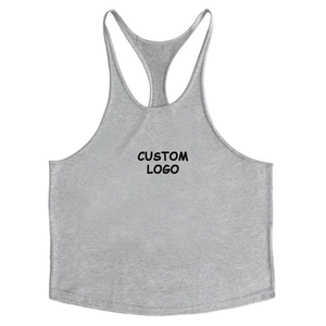 Camiseta sin mangas básica de verano para hombre, holgada, para fitness, de secado rápido, transpirable, con cuello redondo, de algodón/fibra de bambú. - Product Image 5