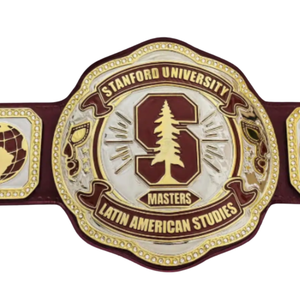 Ceinture de championnat des études latino-américaines de l'Université de Stanford, sangle en cuir de qualité supérieure, design or et bordeaux, ceinture de collection - Product Image 5