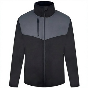 <b>Men's</b> Full Zip Fleece <b>Jacket</b> Waterproof Windproof Eco-Friendly Thick <b>Corduroy</b> Pattern Color Block Long Sleeve Outerwear Winter - Product Image 4