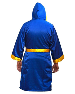 Bata de Boxeo Personalizable con Logotipo, Negra, de Alta Calidad para Adultos, 100% Algodón, Duradera, Transpirable y Ecológica - Product Image 4