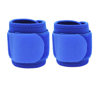 Fitness Workout Weightlifting Adjustable Wrist Strap Buckle/<b>Magnetic</b> Closure Soft Polyester Cotton <b>Material</b> Professional Wrist - Product Image 1