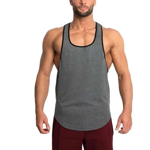 Camiseta sin Mangas de Alta Calidad para Hombre, Estilo Urbano, de Algodón/Fibra de Bambú, Secado Rápido, Transpirable, Corte Holgado, para Gimnasio y Fitness - Product Image 2