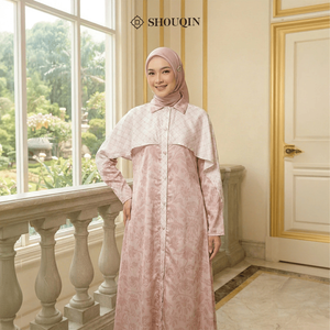 Shouqin Alayla - Elegante Vestido Largo Musulmán de Satén de Seda con Botones Delanteros para Mujer, Manga Larga, Abaya Modesta, Tallas Grandes XS-XXL - Product Image 3