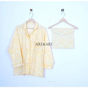 Conjunto de pijama para mujer a la moda con estampado floral, top de manga larga y pantalones largos, suave y transpirable para dormir. - Product Image 3