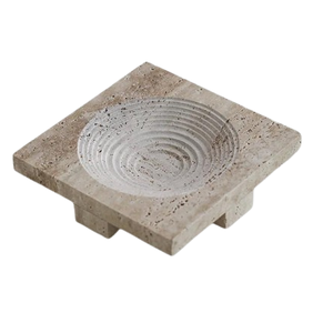 Plateau carré Art Déco moderne multifonctionnel en marbre naturel pour aromathérapie, bijoux et décoration intérieure - Product Image 3