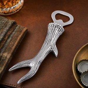 Handcrafted Deer Antler Bottle Opener Rustic Metal Beer Bottle Opener Decorative <b>Bar</b> <b>Tool</b> - Product Image 5
