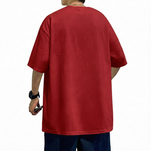 Nueva Camiseta 100% Algodón, Estilo Casual Retro Hip-Hop, Manga Corta, 300 Gramos, con Estampado, Versátil - Product Image 6