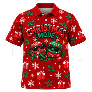 Hot Selling <b>Men's</b> <b>Christmas</b> <b>Shirt</b> T-<b>Shirt</b> for <b>Men</b> 2026 New Items for <b>Christmas</b> Custom Logo Polo <b>Shirt</b> - Product Image 1