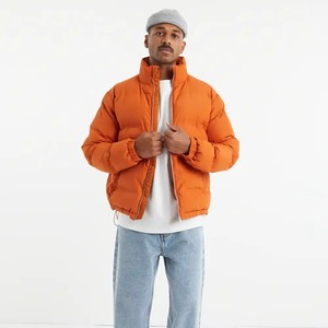 Veste matelassée en gros avec logo personnalisé, impression OEM, veste d'hiver personnalisée de haute qualité pour hommes, veste matelassée à bulles avec poches - Product Image 1