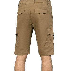 Shorts cargo kaki pour homme, taille mi-haute, en coton, style bermuda, décontractés, avec plusieurs poches, tissu respirant - Product Image 1