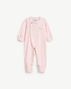 MAMACHERI Combinaison bébé en coton jacquard ajustée à manches longues avec boutons-pression pour nouveau-né fille ODM Vietnam - Product Image 1