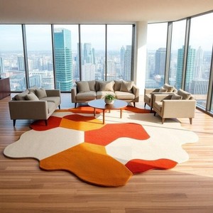Luxury <b>Abstract</b> Color Block <b>Rug</b> Hand Tufted Woolen Handmade Indoor Outdoor <b>Rug</b> Home Decor Best Price Modern <b>Abstract</b> Solid <b>Rug</b> - Product Image 1