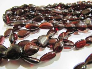 Perles de grenat Hessonite naturel, taille irrégulière, 8-14 mm - Product Image 3