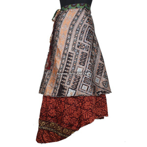 Wholesale Lot Bohemian Indian <b>Wrap</b> <b>Around</b> <b>Skirts</b> Boho Stylish Multi Color Summer Wear Comfortable Fashion Boho Hippie Free Size - Product Image 6