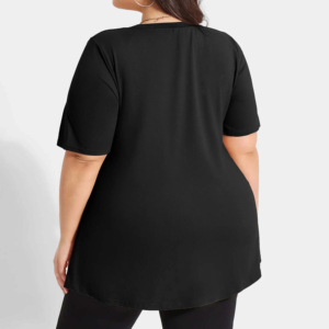 T-shirt pour femmes à manches courtes et col rond, vente en ligne, été, vêtements décontractés, vente en gros, t-shirt pour filles - Product Image 6