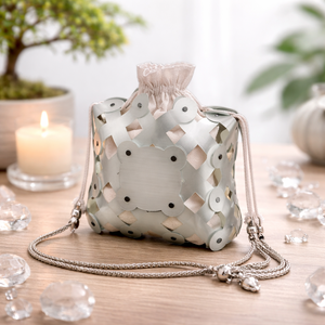 Kit de sac à main géométrique modulaire en PU personnalisable avec une seule poignée et une sangle réglable, doublure en coton - Utilisation quotidienne et en voyage - Product Image 2