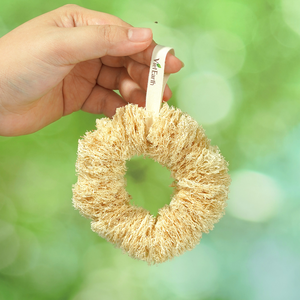 แหวนขัดรังบวบธรรมชาติแบบใช้ซ้ำได้ทำด้วยมือจากดินพร้อมส่ง - Product Image 3