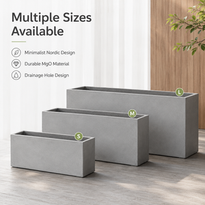 Macetas Decorativas Tipo Jardinera, <span class=keywords><strong>Grandes</strong></span>, Estilo Cemento, Modernas, Divisor de Espacios, Ecológicas, para Jardín, Comercio e Interiores - Product Image 6