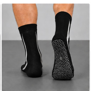 High Quality Black Grappling <b>Socks</b> Anti Slip MMA BJJ Wrestling Training Grip Performance Sports Footwear Breathable - Product Image 3