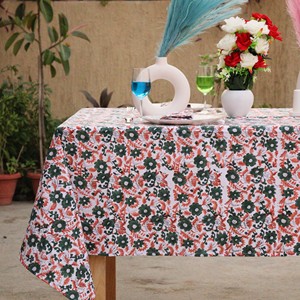 Floral Printed Cotton Linen <b>Tablecloth</b> <b>Square</b> Outdoor Pastoral Style Washable Rectangular Table Cloth Rectangle - Product Image 1