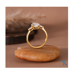 Marquise-Cut Three-Stone Engagement <b>Ring</b> for Women <b>Adjustable</b> Sparkling Diamond 925 Sterling <b>Silver</b> Elegant Band Jewelry Gift - Product Image 5