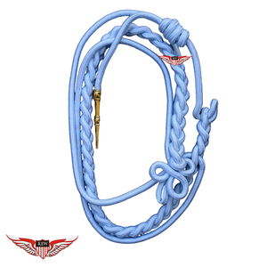 <b>Braided</b> Blue Aiguillette Officers Shoulder Aiguillette <b>Cord</b> Metallic <b>Cord</b> Metallic Golden Tip - Product Image 1