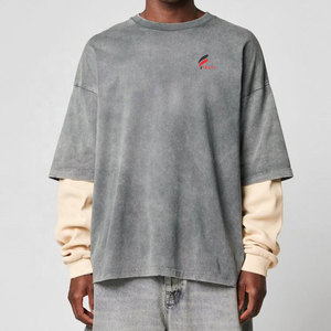 เสื้อเชิ้ตสองชั้น ผ้าเนื้อนุ่มน้ำหนักเบา ระบายอากาศได้ดี ดีไซน์แบบมีชั้นๆ สวมใส่สบาย สไตล์ลำลองสำหรับใส่ทุกวัน - Product Image 1