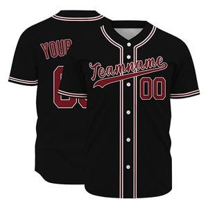 Camiseta de Béisbol 7V7 Personalizada, Impresa por Transferencia de Calor, 100% Poliéster, Anti-UV, Correa Corta Ajustable, Uniforme Personalizado Estilo Hip-Hop - Product Image 4