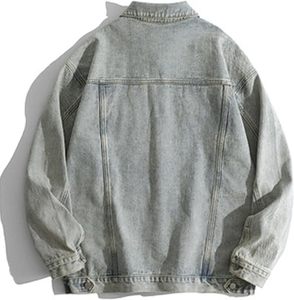 Men's for Denim Jacket Casual Button Front Solid Color Regular Fit Autumn Winter Windproof Eco-Friendly 100% Cotton Washable - Product Image 4