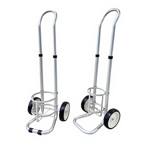 รถเข็นอุปกรณ์การแพทย์โลหะไฮเทค ถังออกซิเจน เฟอร์นิเจอร์โรงพยาบาล ระดับ Class I รุ่น NA รับน้ำหนักได้ 25 ปอนด์ รับประกัน - Product Image 1