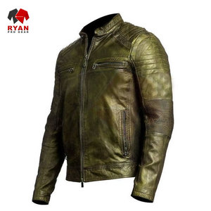 Custom Designs Leather <b>Jackets</b> For <b>Mens</b> Solid Colours Custom Logos Plus Sizes Breathable <b>Jackets</b> From Ryan Pro Gear - Product Image 3