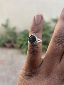 Bague pour femme en argent sterling 925 avec tanzanite naturelle brute, pierre de naissance de décembre, bijou artisanal de Noël - Product Image 5