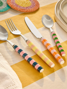 Best Style Modern Customized Stainless Steel Flatware Cutlery Dinnerware Set <b>Spoon</b> Fork Wedding Dining <b>Table</b> Sustainable - Product Image 2