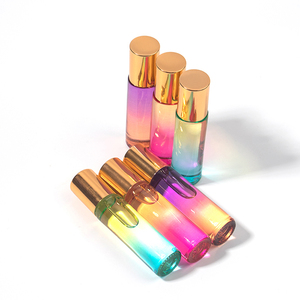 Gradient Rainbow Mineral Glass Bottle <b>Lipstick</b> Gold Cap Rollerball Waterproof Long Lasting Moisturizing Hydrating Fashion - Product Image 4