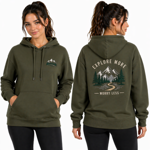 Sudadera con Capucha Bordada Personalizada para Mujer, Sudadera de Alta Calidad, Sudadera con Capucha Bordada Personalizada al por Mayor OEM - Product Image 6