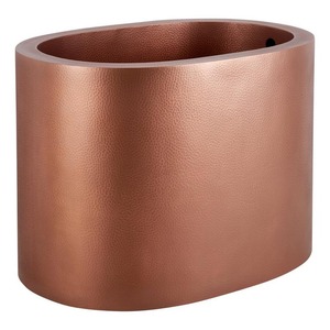 Bañera de Cobre de la Mejor Calidad, Hecha a Mano, Simple, Lisa, Bañera al por Mayor, Forma y Tamaño Personalizados - Product Image 4