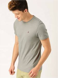 Camisetas de Gimnasio de Algodón 100% Tejido, Ecológicas, Cuello Redondo, Lisas, Extra Grandes para Hombre, Venta al Por Mayor - Product Image 3