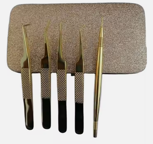 แหนบปลายโค้งสแตนเลสสตีล - อุปกรณ์เสริมความงามป้องกันไฟฟ้าสถิตย์ ทนทาน สำหรับจัดแต่งขนตา - Product Image 5