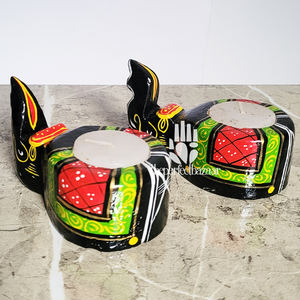 Theperfectbazaar Juego de 2 Diyas de Madera con Diseño de Elefante, Decoración para el Hogar - Product Image 6