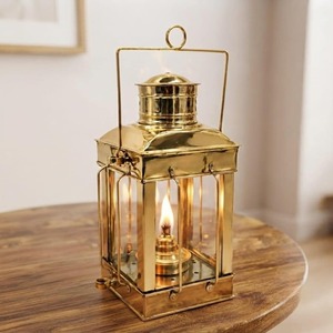 Export Quality Handmade <b>Brass</b> Nautical Oil <b>Lantern</b> Vintage Maritime Hanging Lamp for Marine Coastal Decor Available For Sale - Product Image 1