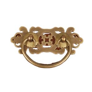 Antique Solid Brass Ring Door Knocker Traditional Engraved Dragon Design Decorative Pull Handle Hardware for <b>Wooden</b> Main Doors - Product Image 3