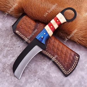 Cuchillo de Supervivencia para Camping y Caza, Hecho a Mano, de Alta Calidad, Forjado, con Orificio para el Dedo, Hoja Fija Tipo Halcón, Acero al Carbono, OEM/ODM/OBM - Product Image 5