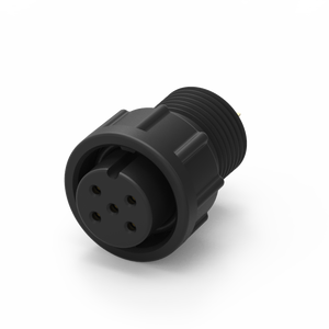 ขั้วต่อขนาด B 5 ขา แบบมีสาย ทองเหลือง หน้าสัมผัสทองเหลือง กันน้ำระดับ IP67 5A สำหรับงานอุตสาหกรรม - Product Image 1