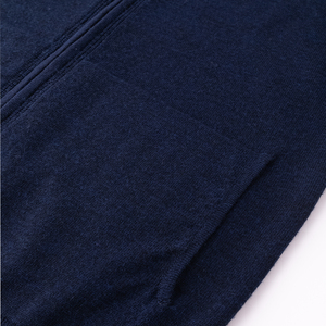 Service OEM en gros – Pull tricoté personnalisé en coton pour homme, couleur unie, décontracté, à capuche, 100 % coton, anti-boulochage, séchage rapide - Product Image 4