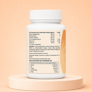 Comprimés à base de plantes pour la force osseuse avec Cissus Quadrangularis, Carbonate de Calcium et Moringa pour le soutien articulaire - Product Image 2